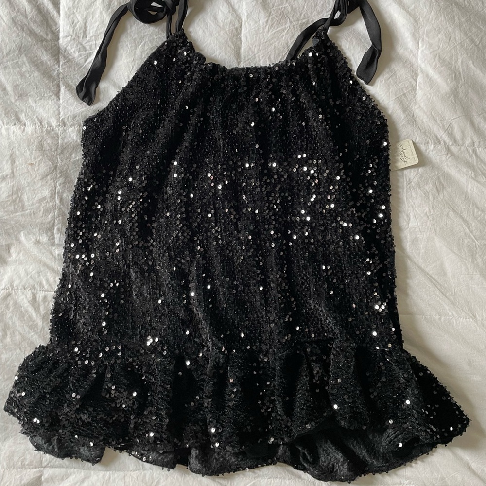 FREE PEOPLE Nova Sequin Mini Dress